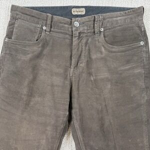 Tommy Bahama Men's 34x32 (Actual 36x33) Straight Leg Brown Thin Corduroy Pants